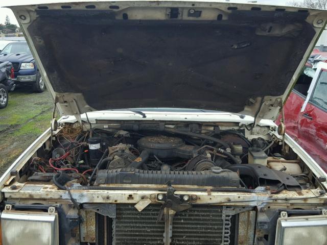 1FTHF26M7KNB35876 - 1989 FORD F250 WHITE photo 7