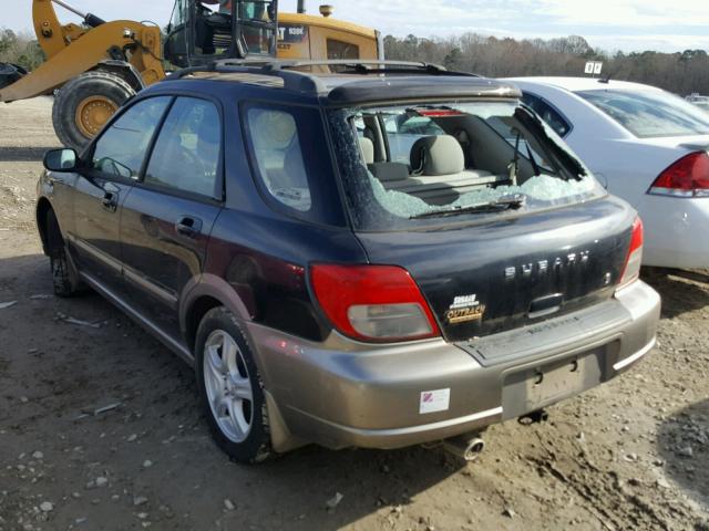 JF1GG68533H805693 - 2003 SUBARU IMPREZA OU BLACK photo 3