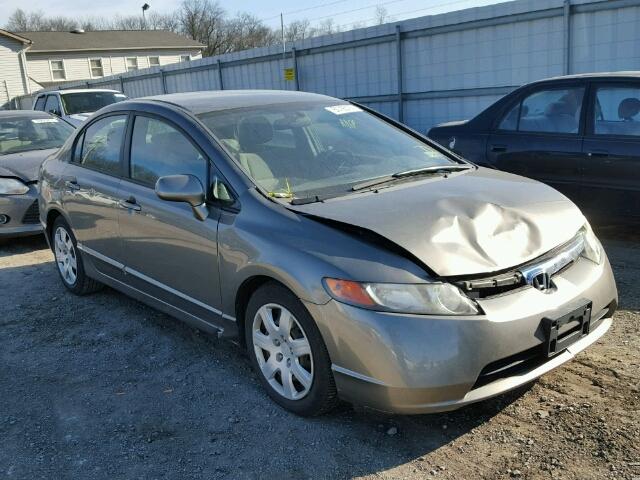 1HGFA16537L035190 - 2007 HONDA CIVIC LX GRAY photo 1