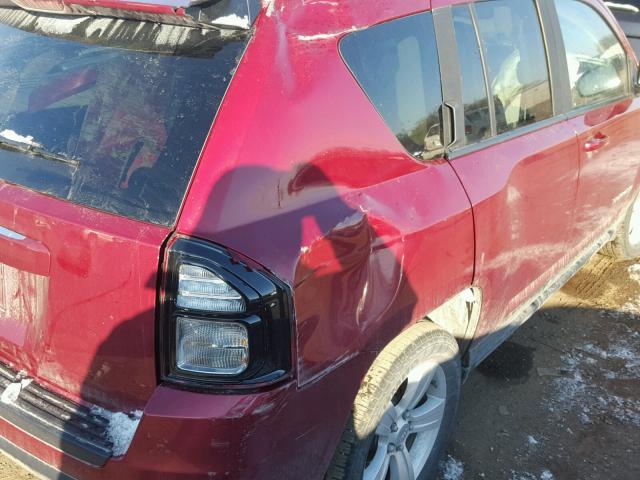 1C4NJDBB5GD691621 - 2016 JEEP COMPASS SP RED photo 9