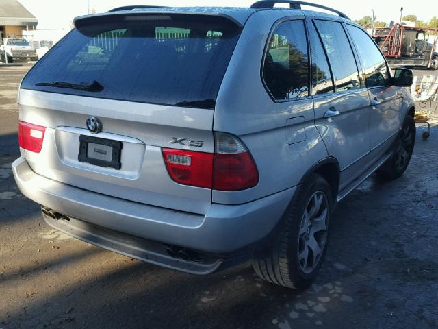 5UXFB33593LH45458 - 2003 BMW X5 4.4I SILVER photo 4