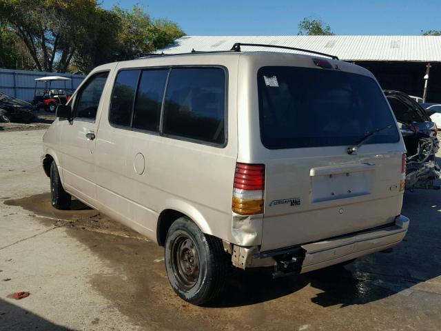 1FMDA11U8TZA49769 - 1996 FORD AEROSTAR BEIGE photo 3