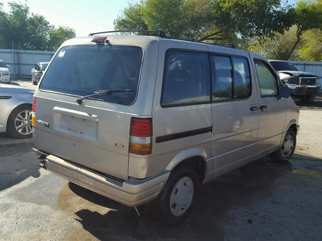 1FMDA11U8TZA49769 - 1996 FORD AEROSTAR BEIGE photo 4