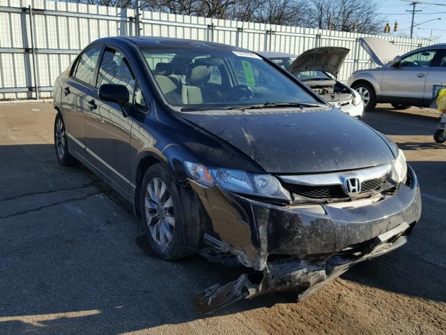 2HGFA16899H509959 - 2009 HONDA CIVIC EX BLACK photo 1