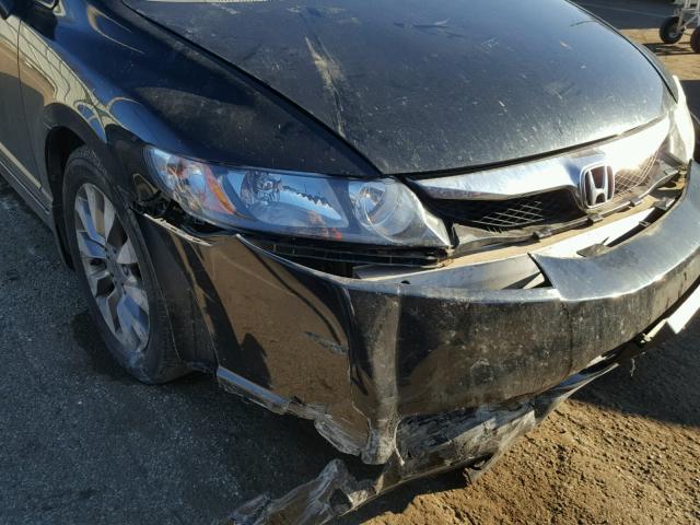 2HGFA16899H509959 - 2009 HONDA CIVIC EX BLACK photo 9