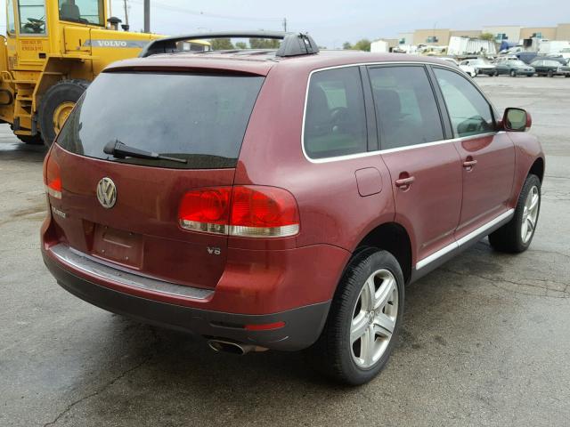 WVGCM67L24D034777 - 2004 VOLKSWAGEN TOUAREG 4. BURGUNDY photo 4