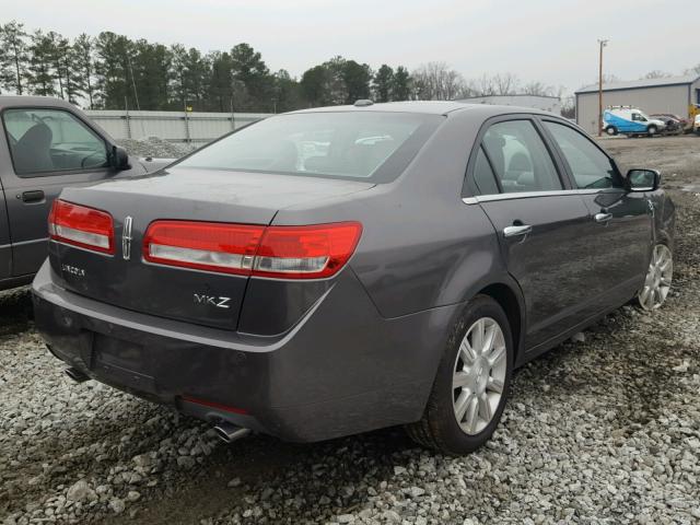 3LNHL2GC4CR805781 - 2012 LINCOLN MKZ ნაცრისფერი ფოტო 4