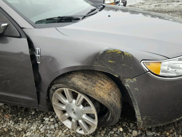 3LNHL2GC4CR805781 - 2012 LINCOLN MKZ ნაცრისფერი ფოტო 9