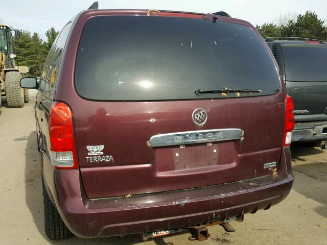 5GADX23L96D140503 - 2006 BUICK TERRAZA CX MAROON photo 9