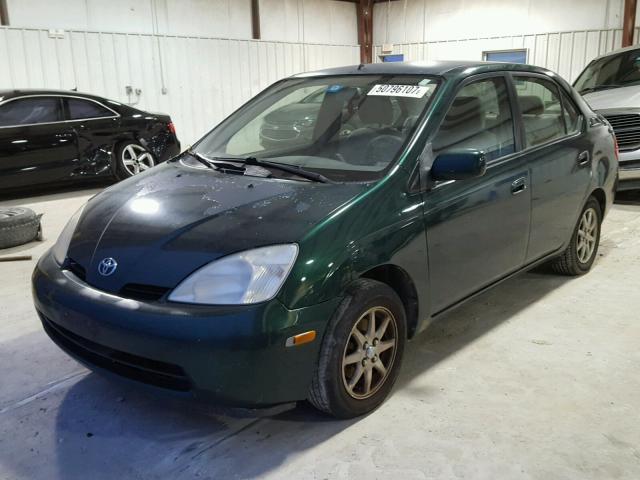 JT2BK18U020063269 - 2002 TOYOTA PRIUS GREEN photo 2