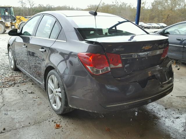 1G1PG5SB9F7126940 - 2015 CHEVROLET CRUZE LTZ GRAY photo 3