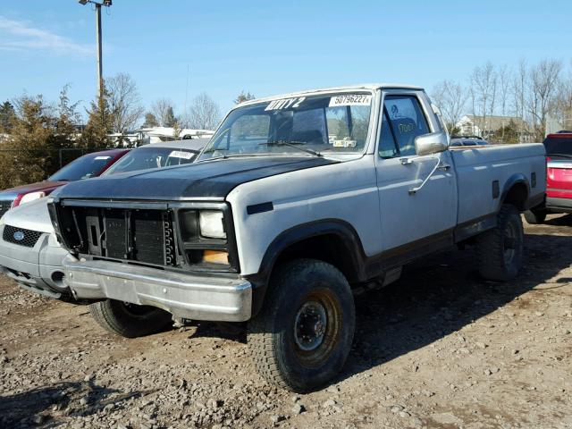 2FTHF26H4FCB38295 - 1985 FORD F250 GRAY photo 2