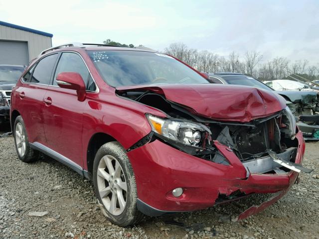 2T2BK1BA6CC132359 - 2012 LEXUS RX 350 RED photo 1