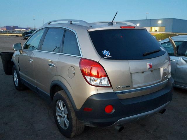 3GSDL43N48S665127 - 2008 SATURN VUE XE GOLD photo 3
