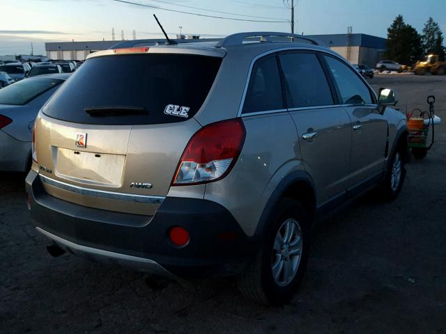 3GSDL43N48S665127 - 2008 SATURN VUE XE GOLD photo 4