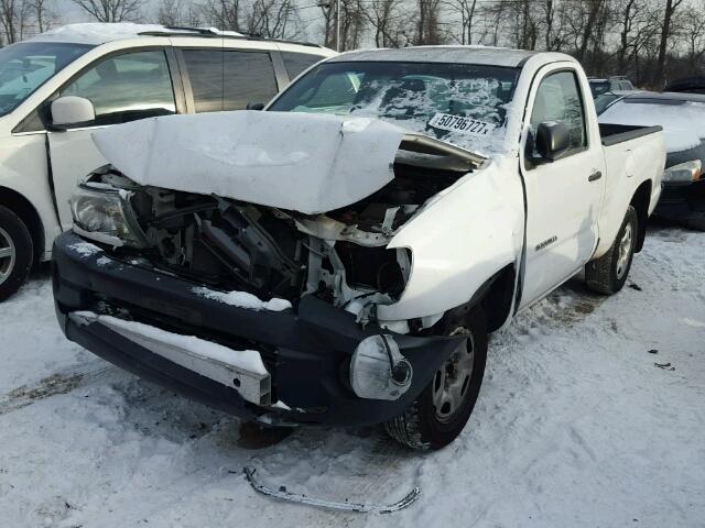 5TENX22N19Z665797 - 2009 TOYOTA TACOMA WHITE photo 2