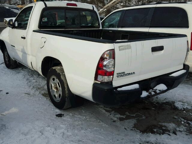 5TENX22N19Z665797 - 2009 TOYOTA TACOMA WHITE photo 3