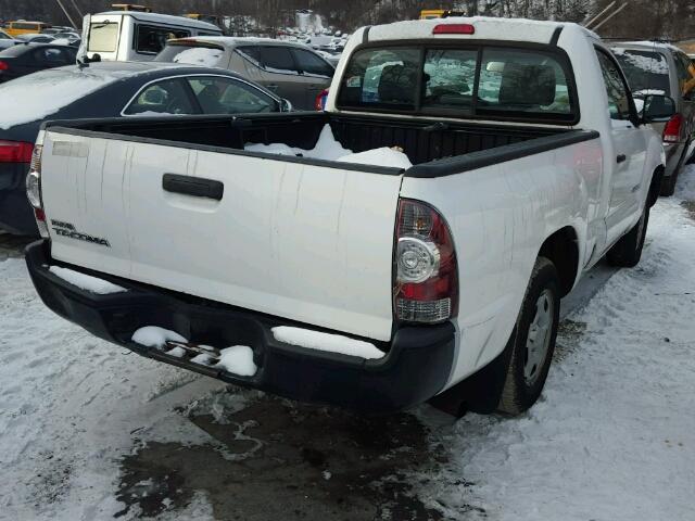 5TENX22N19Z665797 - 2009 TOYOTA TACOMA WHITE photo 4