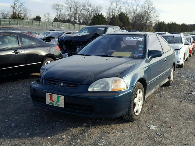 1HGEJ8244WL017412 - 1998 HONDA CIVIC EX 绿色 照片 2