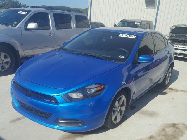 1C3CDFBB2GD516872 - 2016 DODGE DART SXT BLUE photo 2