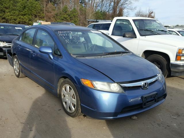 1HGFA16566L126680 - 2006 HONDA CIVIC LX BLUE photo 1