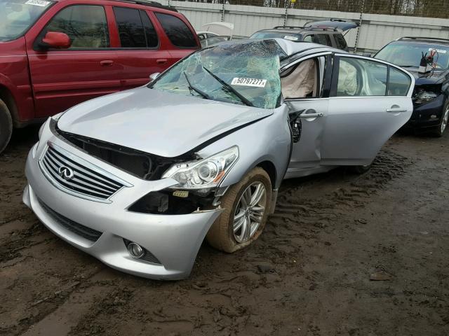 JN1CV6AP5DM716195 - 2013 INFINITI G37 BASE SILVER photo 2