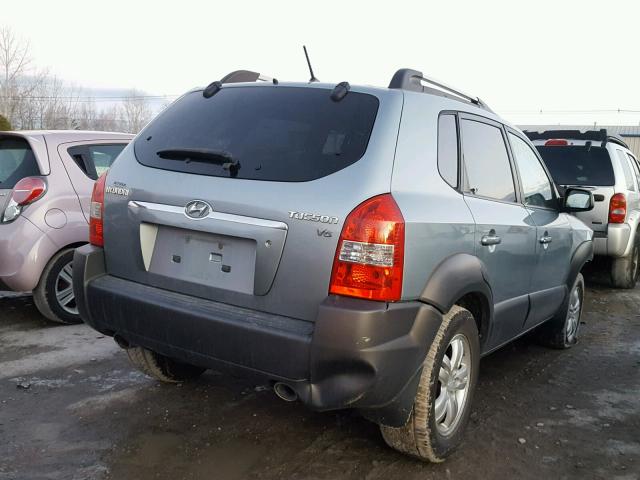 KM8JN12D97U573604 - 2007 HYUNDAI TUCSON SE BLUE photo 4