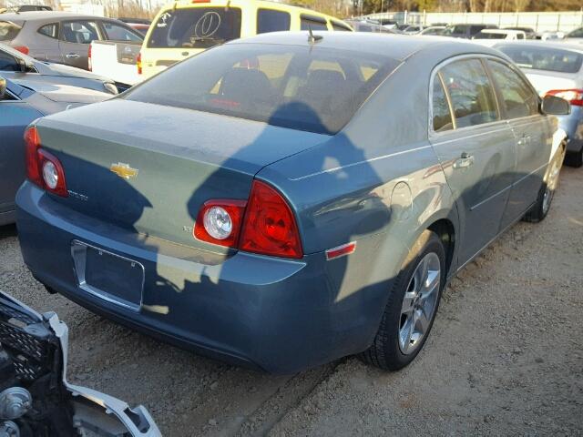 1G1ZH57B59F152704 - 2009 CHEVROLET MALIBU 1LT GREEN photo 4
