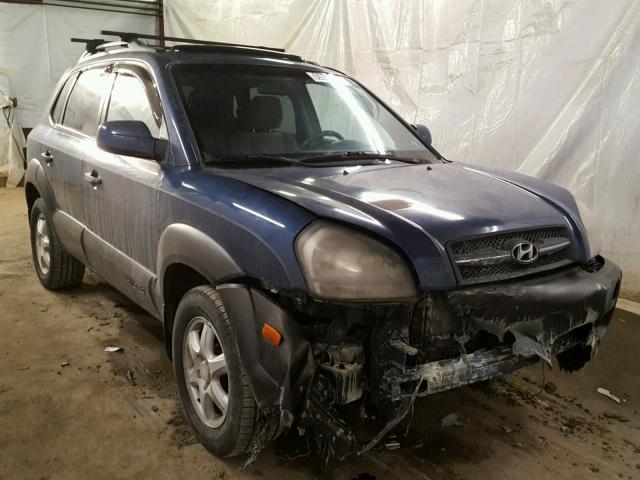 KM8JN72D25U077608 - 2005 HYUNDAI TUCSON GLS BLUE photo 1