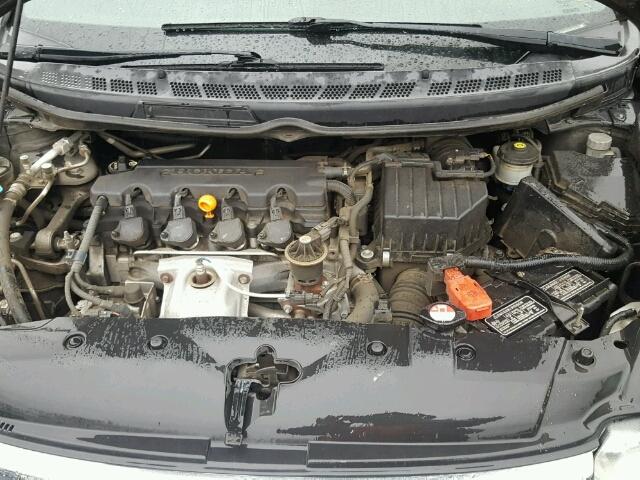 2HGFA15908H511124 - 2008 HONDA CIVIC EXL BLACK photo 7