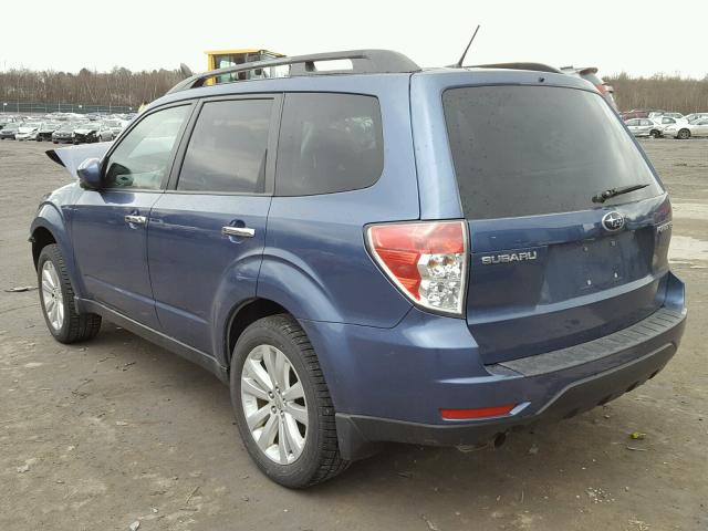 JF2SHADC5CH415303 - 2012 SUBARU FORESTER 2 BLUE photo 3
