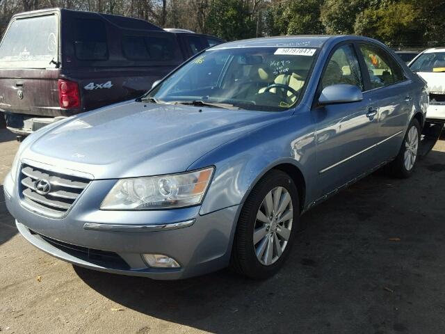 5NPEU46F39H514356 - 2009 HYUNDAI SONATA SE BLUE photo 2