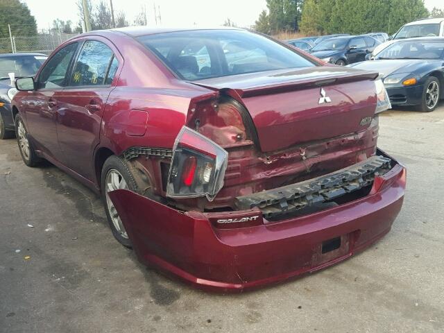 4A3AB36F16E064536 - 2006 MITSUBISHI GALANT ES BURGUNDY photo 3