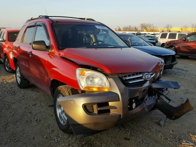 KNDJF724687497389 - 2008 KIA SPORTAGE L RED photo 1