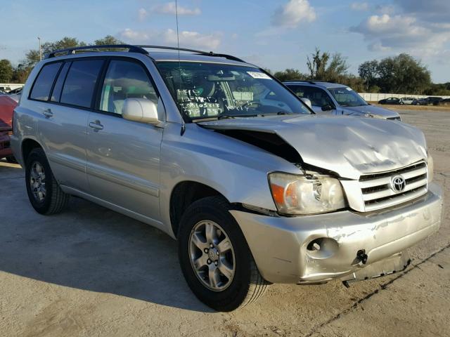 JTEDP21A070136621 - 2007 TOYOTA HIGHLANDER SILVER photo 1