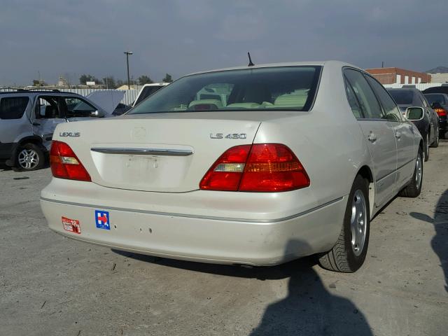 JTHBN30F610037134 - 2001 LEXUS LS 430 WHITE photo 4