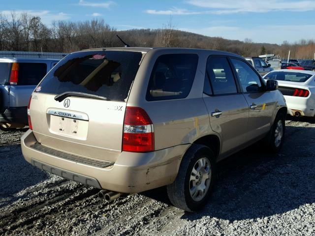 2HNYD18202H541190 - 2002 ACURA MDX GOLD photo 4