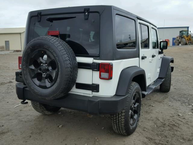 1C4HJWDG2FL701379 - 2015 JEEP WRANGLER U WHITE photo 4