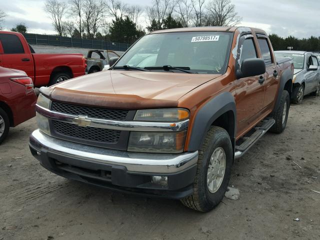 1GCDS136958151008 - 2005 CHEVROLET COLORADO ORANGE photo 2