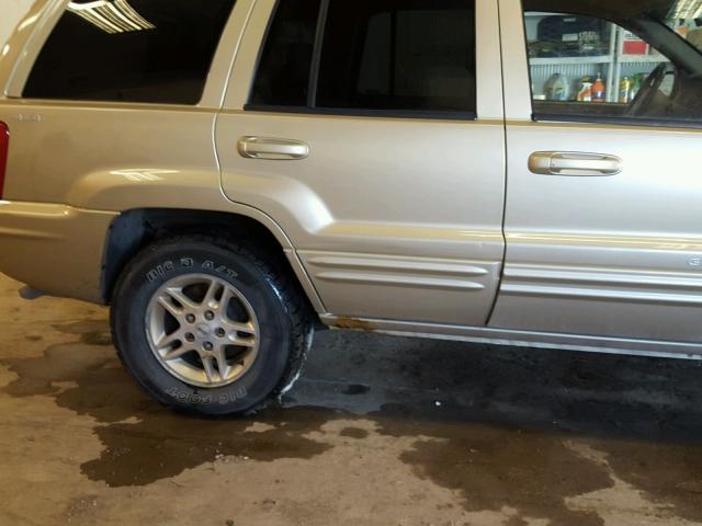 1J4GW68N5XC714516 - 1999 JEEP GRAND CHER BROWN photo 9