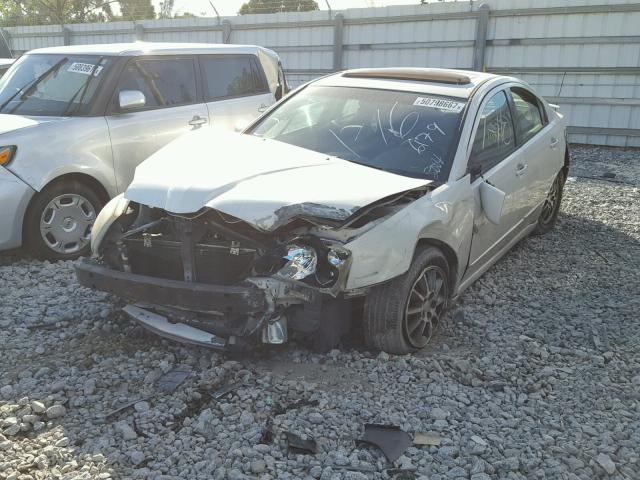 4A3AB46S24E066179 - 2004 MITSUBISHI GALANT LS WHITE photo 2