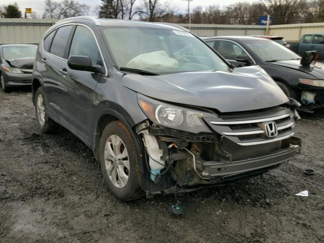 2HKRM4H79CH611706 - 2012 HONDA CR-V EXL GRAY photo 1