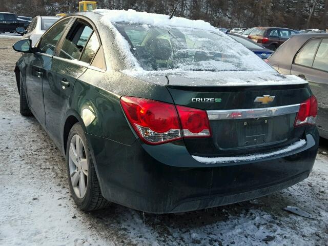 1G1P75SZ6E7236582 - 2014 CHEVROLET CRUZE GREEN photo 3