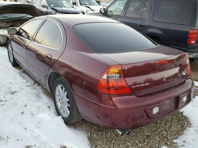 2C3AE66G51H545819 - 2001 CHRYSLER 300M MAROON photo 3