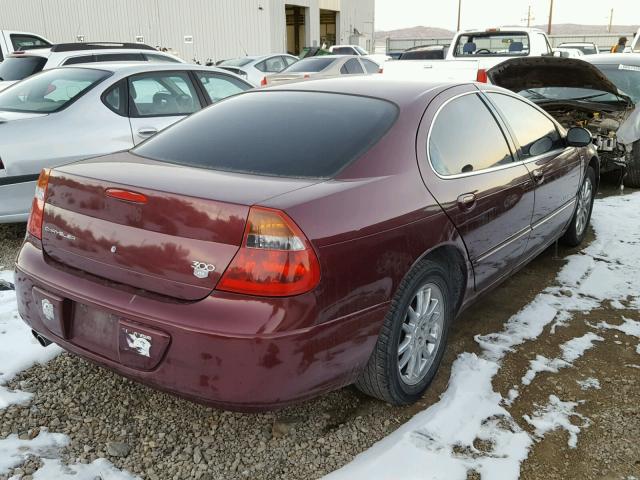 2C3AE66G51H545819 - 2001 CHRYSLER 300M MAROON photo 4