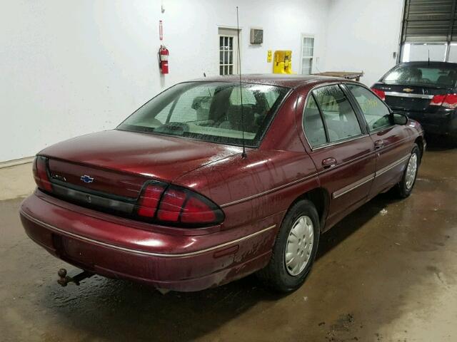 2G1WL52M4W1124650 - 1998 CHEVROLET LUMINA BAS MAROON photo 4