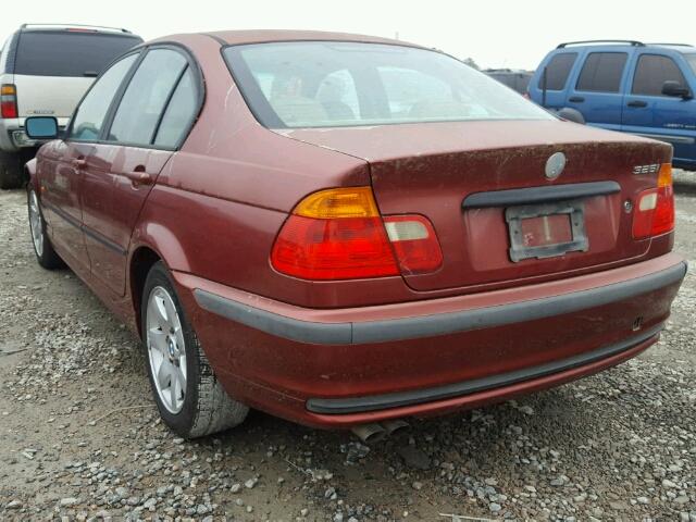 WBAAV33421FU89003 - 2001 BMW 325 I RED photo 3