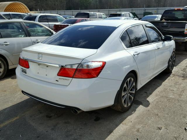 1HGCR2F55EA242416 - 2014 HONDA ACCORD SPO WHITE photo 4