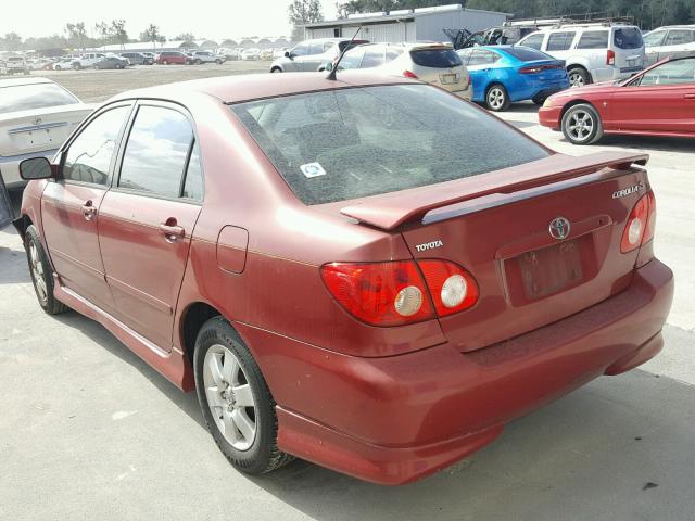 1NXBR32E05Z513205 - 2005 TOYOTA COROLLA CE RED photo 3