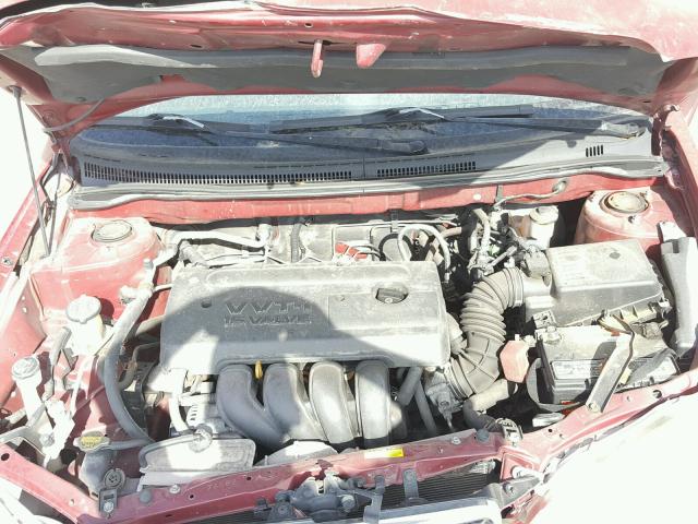 1NXBR32E05Z513205 - 2005 TOYOTA COROLLA CE RED photo 7